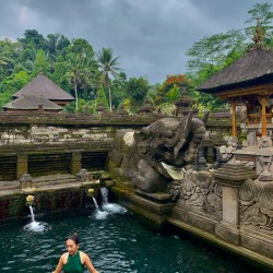 Lady in Balinese Holy Water