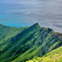 Mountain Peak on the Ocean