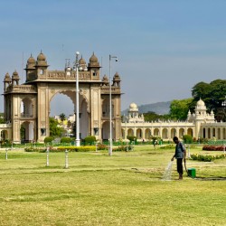 Mysore Palace Courtyard