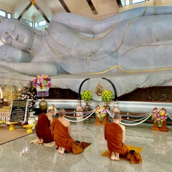Praying White Buddha