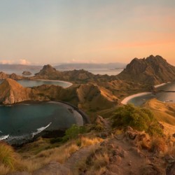 Sunrise on Padar Island Indonesia