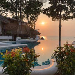 Sunset Reflection in the Pool
