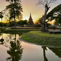 Sunset at the Temple