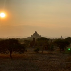 Sunset by the Temple