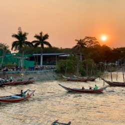 Sunset for the Boatmen