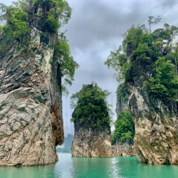 The 3 Rocks on Khao Sok Lake
