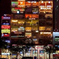 The Cafe Apartments Ho Chi Minh at Night