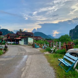 Walking Around Vang Vieng Laos
