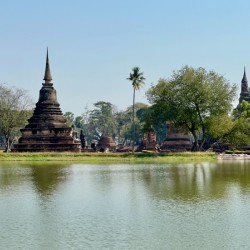Wat Mahathat Temple Old Sukhothai Thailand 5