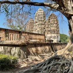 Wat Si Sawai Temple Old Sukhothai Thailand
