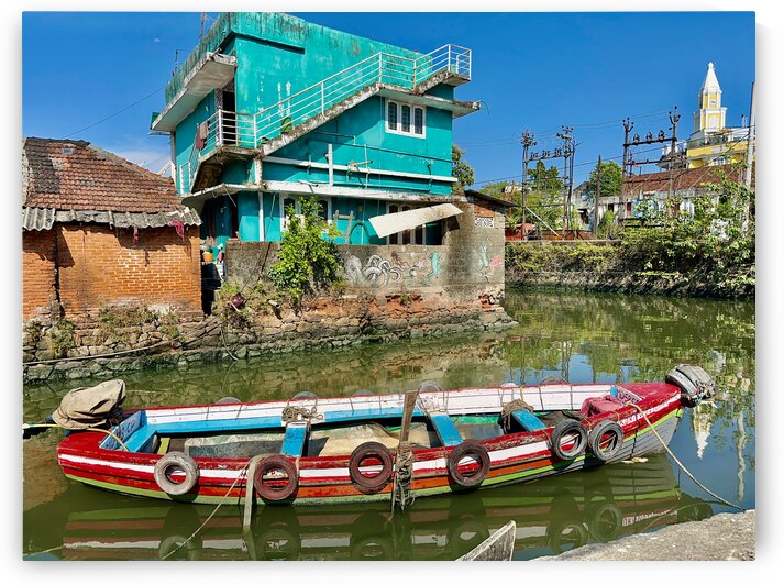 Colourful Boat on the Water by Jimmy Roy Photos