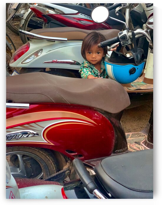 The Little Girl and the Motorbikes.  by Jimmy Roy Photos