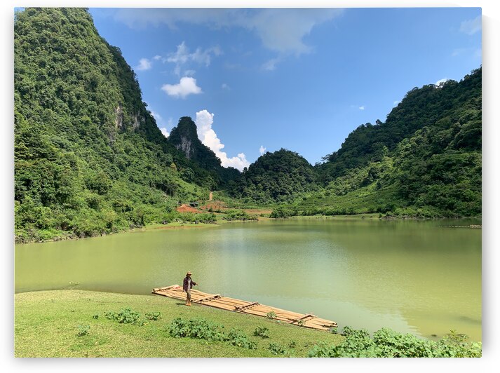 Bamboo Raft in the Mountains by Jimmy Roy Photos