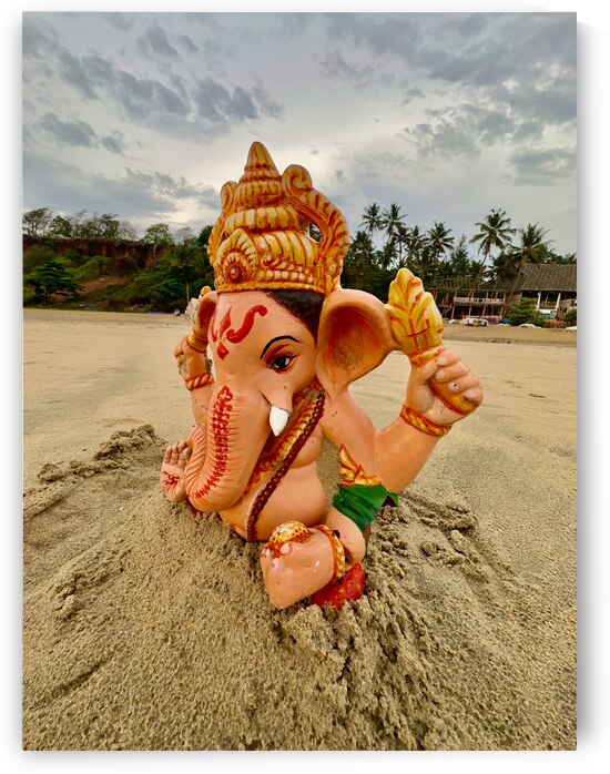 Ganesh on the Beach by Jimmy Roy Photos