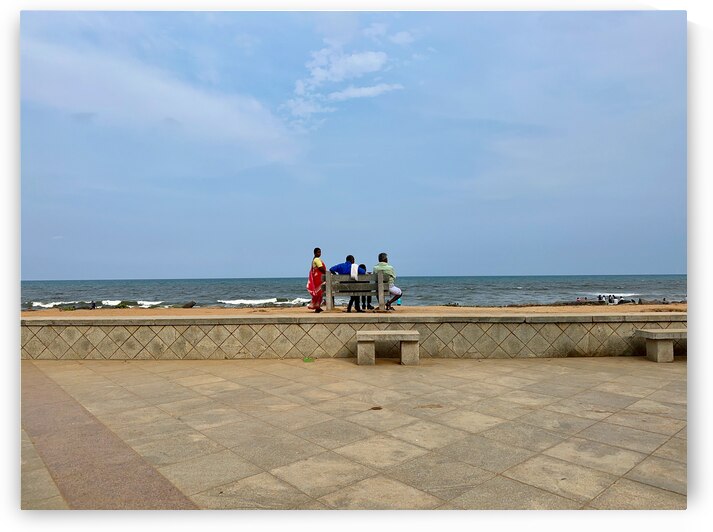 Family Bench at the Beach by Jimmy Roy Photos