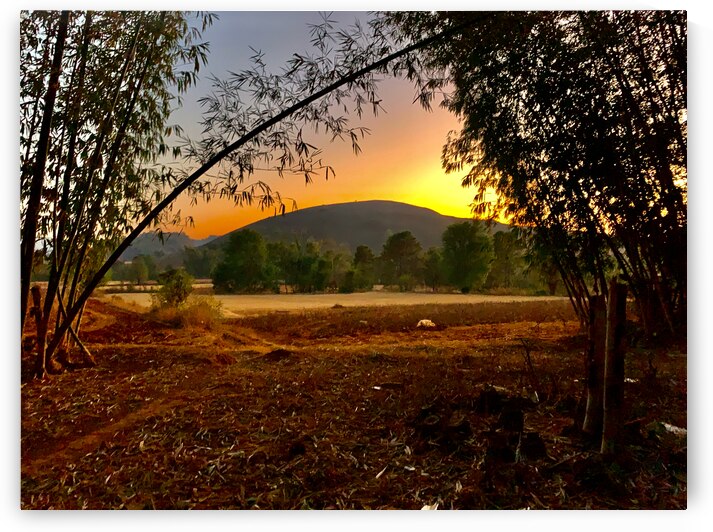 Sunset Behind the Mountain by Jimmy Roy Photos