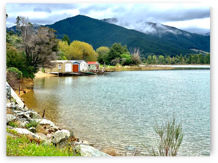 Huts on the Lake by Jimmy Roy Photos