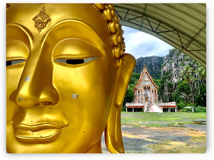 The Temple Behind Buddha by Jimmy Roy Photos