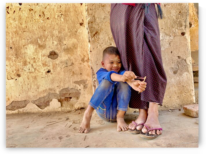 Myanmar Boy with Sling Shot by Jimmy Roy Photos