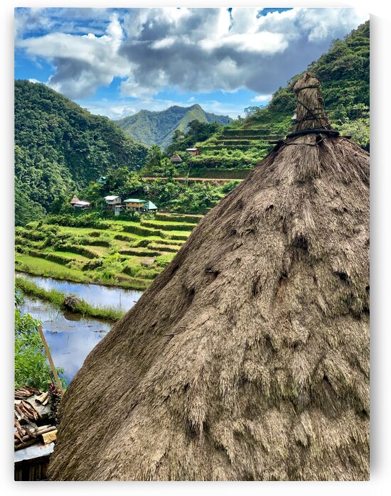 Rice Valley behind the Roof by Jimmy Roy Photos