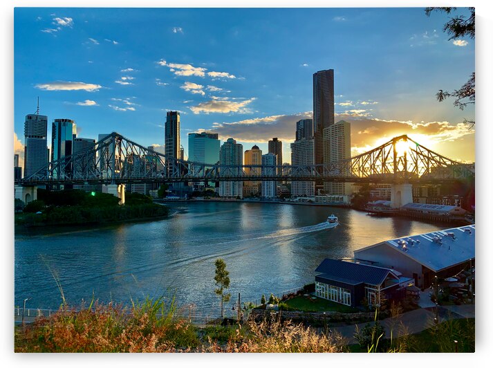 Brisbane Bridge at Sunset by Jimmy Roy Photos