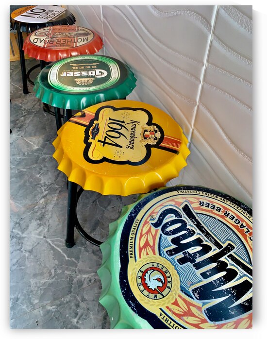Beer Cap Stools  by Jimmy Roy Photos