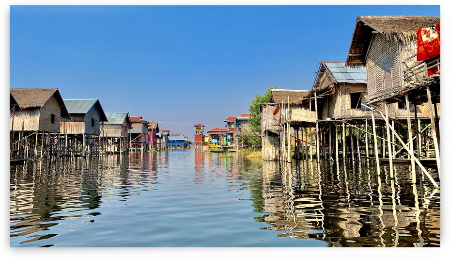 Inle Lake Reflections 4 by Jimmy Roy Photos