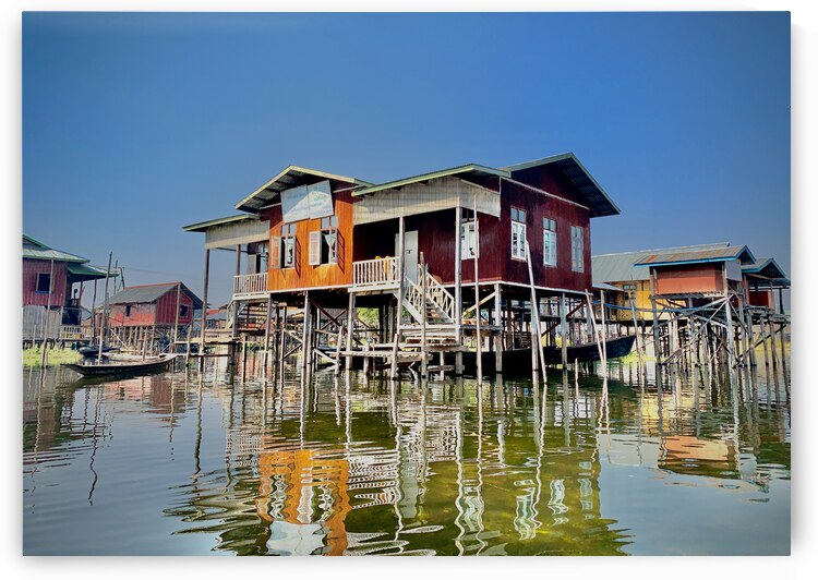 Inle Lake Reflections 5 by Jimmy Roy Photos
