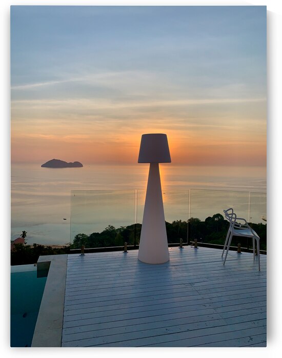 Sunlit White Big Lamp by Jimmy Roy Photos