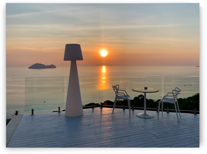 Sunset by the Big White Lamp by Jimmy Roy Photos