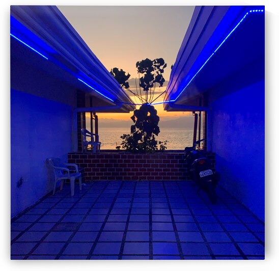 Blue Neon Sunset by Jimmy Roy Photos