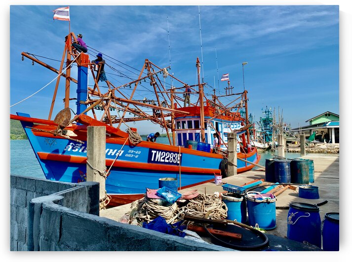 Freshly Painted Boat by Jimmy Roy Photos