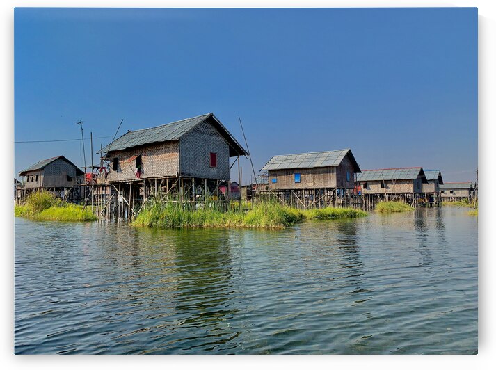 Inle Lake Houses by Jimmy Roy Photos