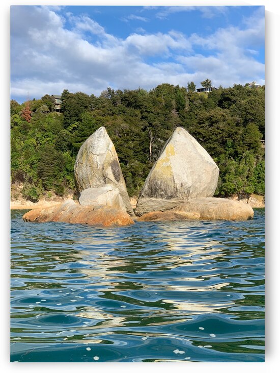 Split Apple Rock New Zealand 1 by Jimmy Roy Photos