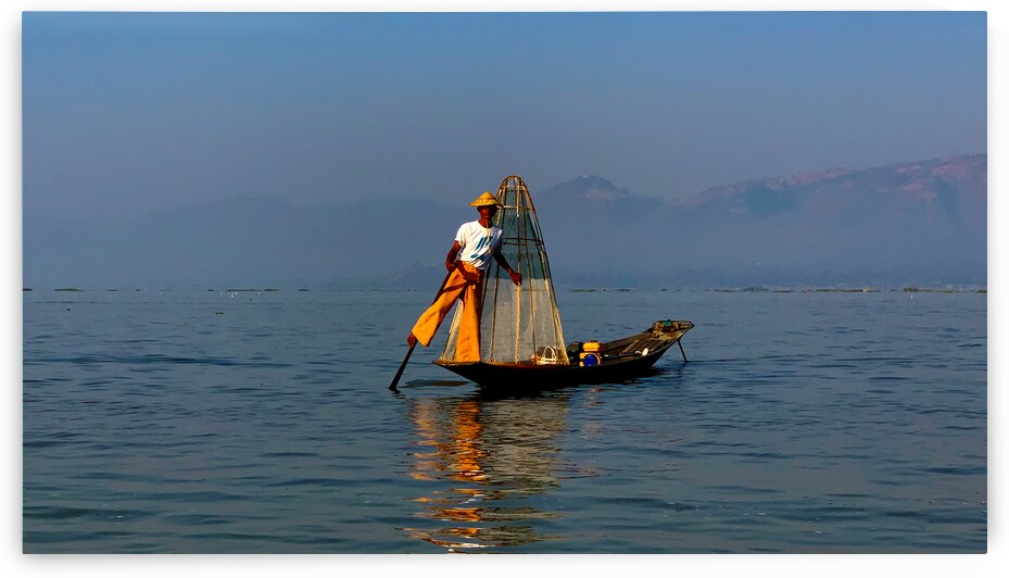 Inle Lake Fisherman 3 in Myanmar by Jimmy Roy Photos
