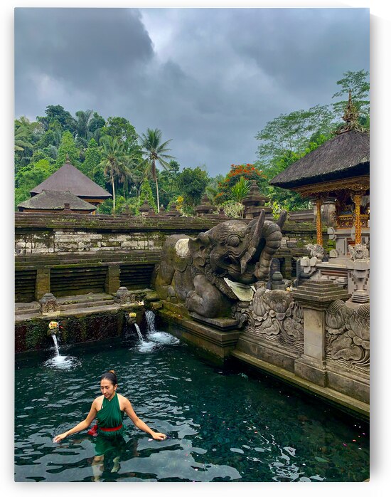Lady in Balinese Holy Water by Jimmy Roy Photos