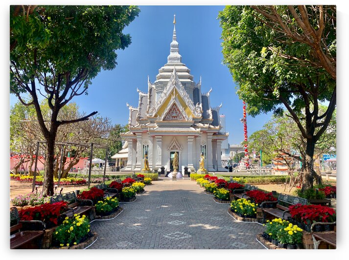 Little White Temple in Khon Kaen Thailand by Jimmy Roy Photos
