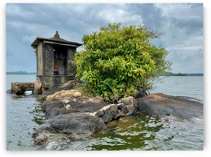 Mini Temple on the Lake Sri Lanka by Jimmy Roy Photos