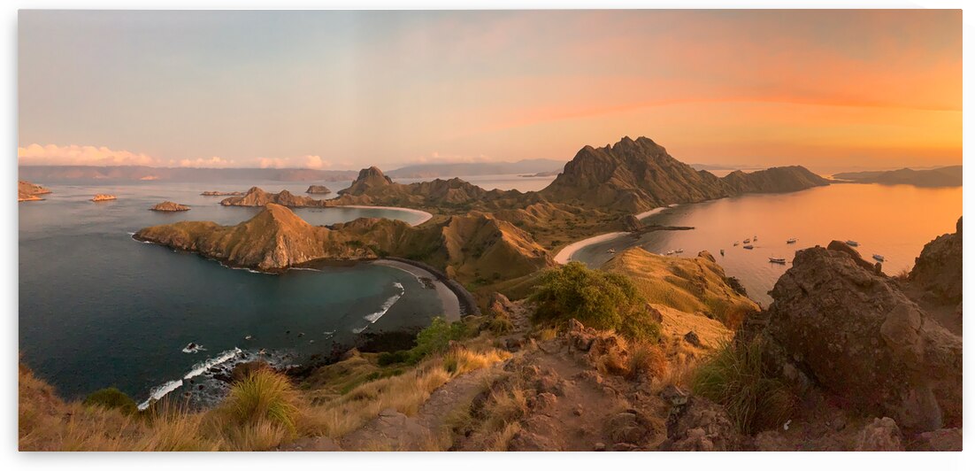 Sunrise on Padar Island Indonesia 3 by Jimmy Roy Photos