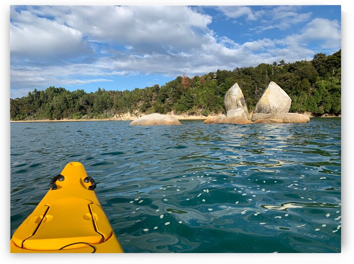 Split Apple Rock New Zealand 2 by Jimmy Roy Photos
