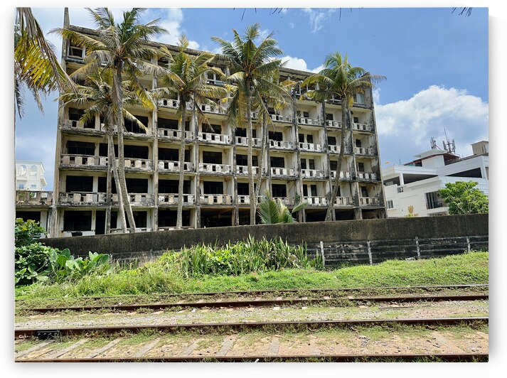 Abandoned Building with Palm Trees by Jimmy Roy Photos