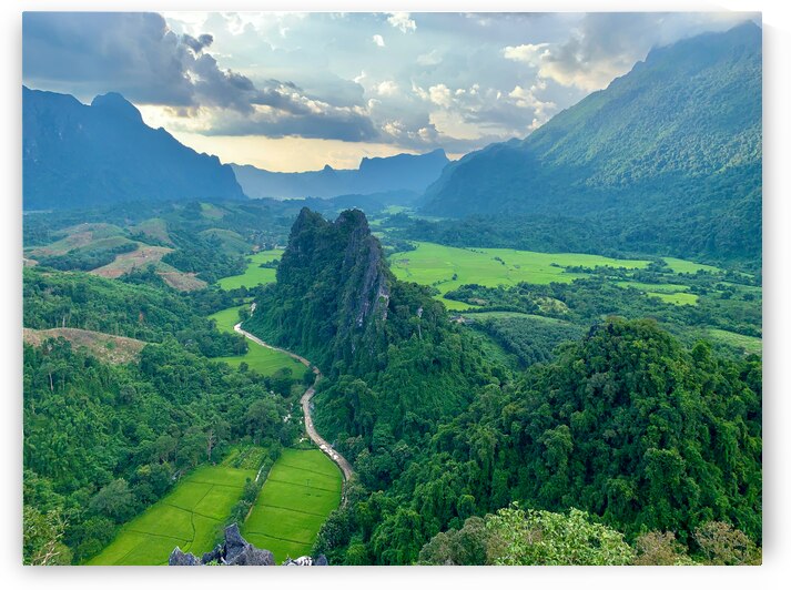 Nam Xay Viewpoint Vang Vieng Laos 1 by Jimmy Roy Photos