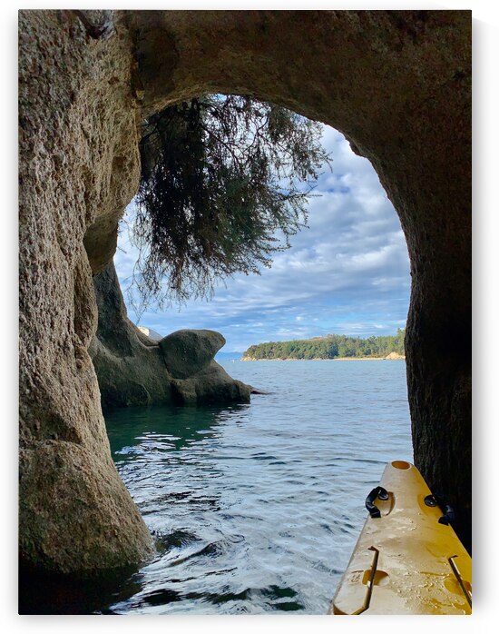 Kayaking Out of a Cave by Jimmy Roy Photos