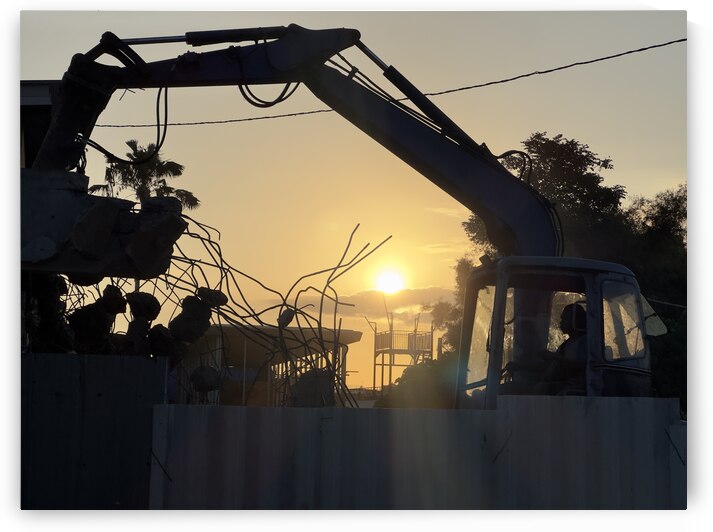 Sunset Excavator Bali by Jimmy Roy Photos