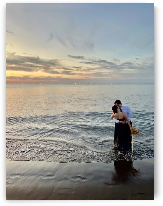 Newlyweds Sunset Beach Jeju South Korea 3 by Jimmy Roy Photos