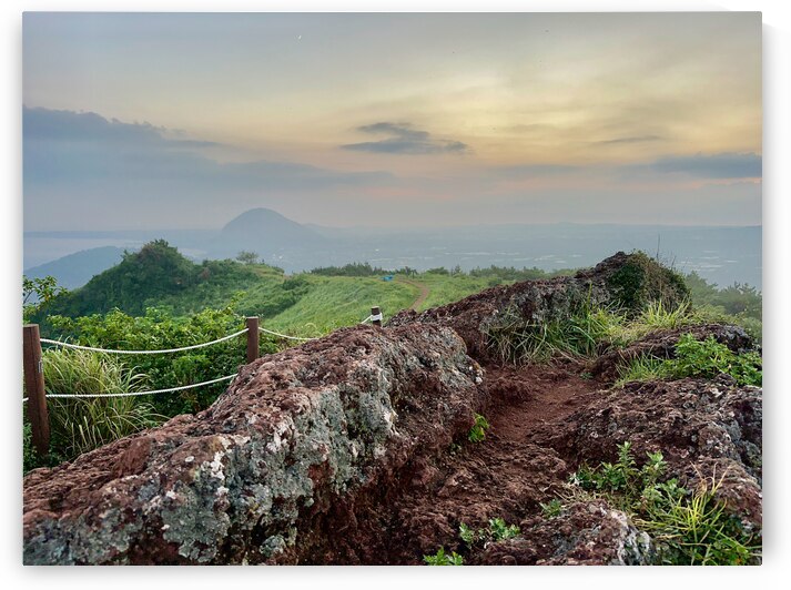 Sunset at Gunsan Oreum Jeju South Korea by Jimmy Roy Photos