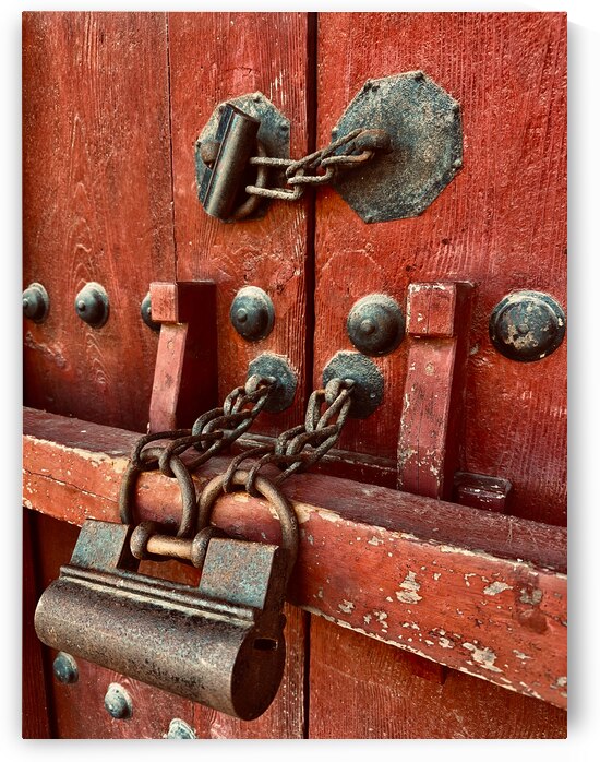 The Red Door Lock Seoul Korea by Jimmy Roy Photos