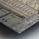 Limousine in Front of Church Metal print