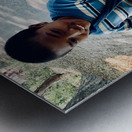 Running for the Bus Metal print