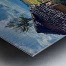 Sun Reflecting in the Puddle Metal print